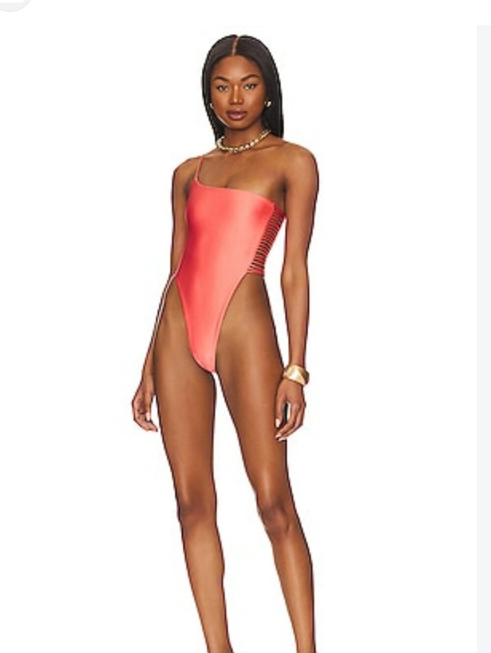 Camila Coelho Indira One Piece in Coral Blush